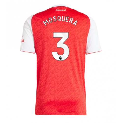 Arsenal Cristhian Mosquera #3 Replika Hjemmebanetrøje 2025-26 Kortærmet Arsenal Cristhian Mosquera #3 Replika Hjemmebanetrøje 2025-26 Kortærmet